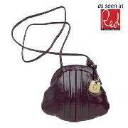 Betty Jackson.Black - Purple Patent Cross Body Bag