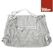 John by John Richmond - Silver Coloured Large Chain Mail Slouch Bag