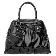 Red Herring - Super-Sized Soft Black Patent Bag