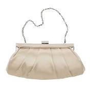 J by Jasper Conran - Taupe Soft Pleat Silk Bag