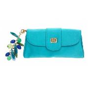 Star by Julien Macdonald - Turquoise Silk Charm Clutch Bag