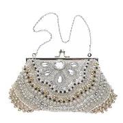 Star by Julien Macdonald - White Beaded Frame Bag