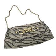 Red Herring - Zebra Print Lurex Shoulder Bag