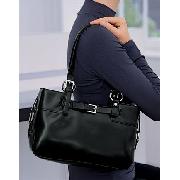 Next - Black Boxy Tote Bag