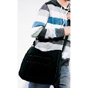 Next - Black Canvas Messenger Bag