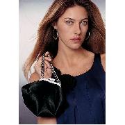 Next - Black Satin Chain Handle Bag