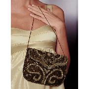 Next - Bronze Beaded Underarm Bag