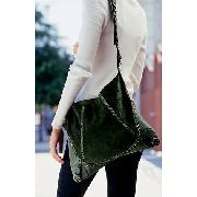Next - Green Suede Across-The-Body Bag