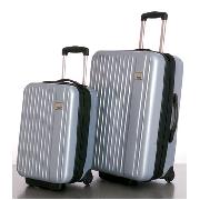 Next - Silver Expanding Polycarbonate Trolley Case