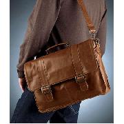 Next - Tan Casual Leather Briefcase