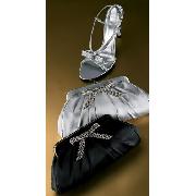 Next - Satin Diamante Bow Underarm Bag